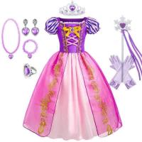 ราคา Rapunzel Dress for Girls Kids Summer Tangled Costumes Fancy Princess Dress Children Birthday Carnival Halloween Party Clothes (20575948193)