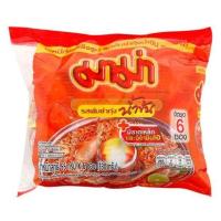 ราคา มาม่า บะหมี่กึ่งสำเร็จรูป รสต้มยำกุ้งน้ำข้น ขนาด 55 ก แพ็ค 6 (19577862955)