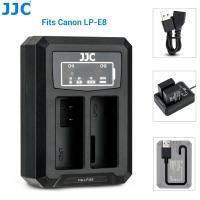 ราคา JJC LC E8C เครื่องชาร์จแบตเตอรี่ช่องเสียบ USB คู่สำหรับ Canon LP E8 LPE8เข้ากันได้กับกล้อง Canon EOS 700D 650D 600D 550D (21117948335)