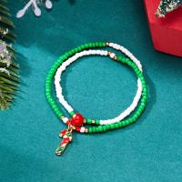 ราคา สร้อยข้อมือต้นคริสต์มาสซานต้าลูกปัดสองชั้นสร้อยคอแบบจี้ห้อยเครื่องประดับอัญมณีแฟชั่นเครื่องประดับของขวัญคริสต์มาส (20809314877)