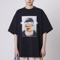 ราคา Suikone เสื ้อวินเทจยุค90 เสื้อผู้ชายเท่ พิมพ์ลาย เสื้อแขนสั้นผช (14096531148)