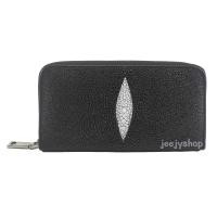 ราคา กระเป๋าสตางค์หนังปลากระเบนผู้หญิงใบยาว แบบซิปเดี่ยว หรือซิปรอบ ผลิตจากหนังปลากระเบนแท้ เลือกสีได้ ช่องการใช้งานที่จำเป็นมีครบ (19502761241)