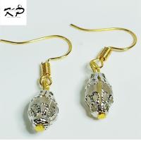 ราคา ต่างหู ต่างหูหินไหมทอง ต่างหูหินมงคล หินนำโชค หินแท้ ขนาด 6 7mm (12272028795)