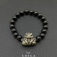 ราคา Leila Amulets กบกินเดือน รุ่นลงยา พร้อมกำไลหินฟรีตามรูป (8512663573)