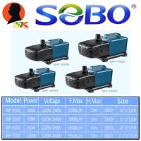 ราคา ปั้มน้ำตู้ปลา บ่อปลา บ่อกุ้ง มีรุ่น กำลัง ให้เลือกดังนี้ WP4500 40w WP5500 60w WP6500 85w WP7500 105w ยี่ห่อ SOBO ทำงานต่อเนื่อง 24ชั่วโมง ประกันเครม 7วัน (11395457690)
