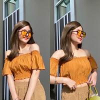 ราคา Ambella เสื้อสายเดี่ยวสายไขว้ สีสวยทุกสี สายเดี่ยวผ้าร่อง ครอปเอวลอย เสื้อผ้าแฟชั่น2020 (16545016536)