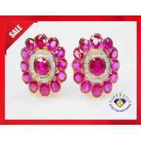 ราคา สะดุดตากับ ต่างหูหนีบ ต่างหูพลอยทับทิมแท้ สีแดงสวย พร้อมกับเพชรแท้ เบลเยี่ยม ตัวเรือนเป็นทองคำแท้ ต่างหูพลอยแท้ ต่างหูทองแท้ (3305704226)