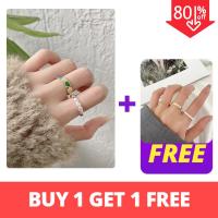 ราคา FINE TOO แหวนแฟชั่นผู้หญิง แหวนแฟชั่น ลายผีเสื้อ 2ชิ้น (9103699561)