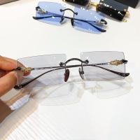 ราคา Chrome Hearts แว่นกันแดดแฟชั่นไร้ขอบแว่นกันแดดเกรดสูงแว่นกันแดดขับรถ UV (18199923204)
