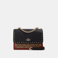 ราคา แท้100 COACH 90400 กระเป๋าสะพายไหล่เส้นทแยงมุมเส้นทแยงมุมถุงหอยหลายสี แท้100 (10739303858)