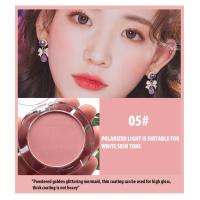 ราคา 6 Colors Single Blush Palette Face Cream Concealer Foundation Powder Waterproof Lasting Face Rouge Powder Natural Peach Blusher (21038294309)