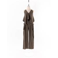 ราคา co worker ชุดเซ็ทเสื้อคอวีแขนกุดแต่งโบว์ซิปหลัง กางเกงขายาวเอวสูงตะขอซิปหน้า ป้ายแบรนด์ระบุไซส์ M Preloved (20691324189)