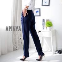 ราคา กางเกงกระบอกเล็กทรงสแล็ค งานป้าย Apinya กางเกงทำงาน กางเกงผู้หญิง (20056218806)