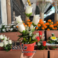ราคา กระถางดอกบัว ดอกบัวปลอม ต้นไม้ปลอม กระถางดอกไม้ กระถางต้นไม้ปลอม (20937907387)