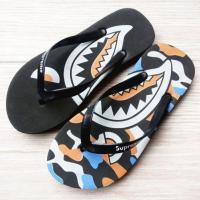 ราคา รองเท้าแตะผู้ชาย Supreme Shark รองเท้าแตะลำลอง Surfing Distro Cowo Flip Flops DISTRO 04 (19345268044)