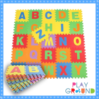 ราคา Playground แผ่นรองคลาน แผ่นรองคลานจิ๊กซอว์ แผ่นรองคลานแบบจิ๊กซอว์ ลาย ABC 1 set มี 26 แผ่น EVA Jigsaw crawling pad (1280212776)
