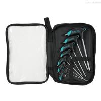 ราคา PENGGONG ชุดประแจหกเหลี่ยมที จับ7ชิ้นชุดกุญแจหกเหลี่ยมจักรยานรถยนต์เครื่องมือซ่อมแซม2 5 3 3 5 4 5 6 8มม กุญแจโลหะหกเหลี่ยมแขนยาวจักรยานพร้อมกระเป๋าเก็บของ (21124072012)