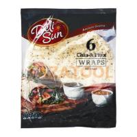 ราคา DELISUN CHIA FLAX WRAPS TORTILLAS 360 G เดลีซัน แผ่นแป้งเมล็ดเจียและแฟลกซ์ 9 นิ้ว 360 กรัม แผ่นแป้ง (12076050866)