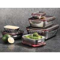 ราคา กล่องใส่อาหารสแตนเลส304 กล่องถนอมอาหารสูญญากาศ ทรงสี่เหลี่ยม (14995061405)