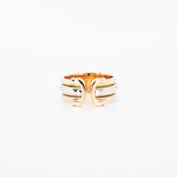 ราคา แหวน Cartier 2C Trinity Ring 18K 3 Colors Size 56 Used vrcaim 5042 (20235354076)
