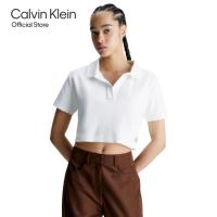 ราคา CALVIN KLEIN เสื้อยืดแขนสั้นผู้หญิง Monologo Label รุ่น J222027 YAF สีขาว (21059114619)
