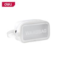 ราคา Deli กระเป๋าแต่งหน้าแบบใส กระเป๋าเครื่องสำอางค์ กระเป๋าจัดเก็บระเบียบ มีซิปรูด จุของได้เยอะ PVC กันน้ำ สำหรับพกพา ใส่ของเดินทาง Cosmetic bag (21187254014)