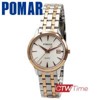 ราคา Pomar นาฬิกาข้อมือ สายสแตนเลส รุ่น PM63549RGS02 สองกษัตริย์ หน้าปัดขาว (8018941023)