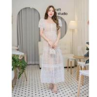 ราคา ชุดเดรสผู้หญิง เดรส ชุดเดรส dress เดรสผู้หญิง ชุดเดรสสวยๆหรู เพิ่มไซส์ 2xl3xl เดรสลูกไม้ งานปักแน่นๆ สวยมากๆ งานป้าย love lady (20139246626)