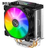 ราคา CR1200เครื่องทำความเย็น CPU RGB 3Pin 2ท่อความร้อน CPU ฮีทซิงค์โคมไฟอัตโนมัติพัดลมระบายความร้อนสำหรับ LGA 775 1150 AM4 AM3 AM3 (20412144552)