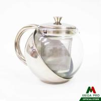 ราคา Megapro กาชงชา Stainless Steel Pot 500 ml กาชงชาสแตนเลส แก้ว กาชงชาทรงกลม กาน้ำ (14542754667)