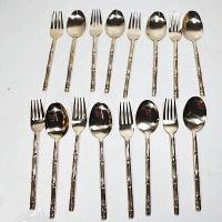 ราคา ชัอนส้อมทองเหลืองลายไผ่ 10 คู่ ทองเหลืองอย่างดี คุณภาพสูง (7171572279)