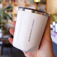 ราคา แก้วกาแฟTYESOS ฝาปิด ขนาด 300ml แก้วกาแฟมินิ พกพาก็สะดวก น้ำหนักเบา สีพาสเทล เก็บความร้อน เย็น สแตนเลส304 (8569992722)