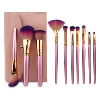 ราคา เซ็ตแปรงแต่งหน้า 10ชิ้น ชุดแปรงแต่งหน้า พร้อมกระเป๋า อุปกรณ์แต่งหน้า (20672021670)