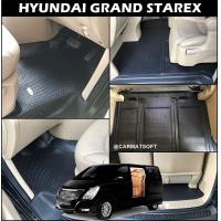 ราคา พรมปูพื้นรถยนต์ HYUNDAI GRAND STAREX VIP ยางปูพื้นรถยนต์ ลายกระดุมเม็ดเล็ก สีดำ เข้ารูป เต็มคัน (9510274643)