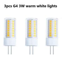 ราคา หลอดไฟ LED 2 ขา 3PCS G4 G9 220V 3W 5W หลอดไฟเซรามิกสีขาวอบอุ่นสําหรับหลอดไฟโคมระย้าสําหรับบ้าน (17884156708)