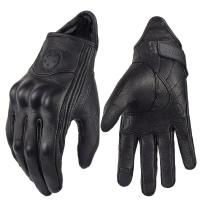 ราคา กำเนิดวินเทจหนังรถจักรยานยนต์ถุงมือเต็มนิ้วอุปกรณ์รถมอเตอร์ไซด์ผู้หญิงผู้ชายสีน้ำตาลรถ ATV มอเตอร์ไรเดอร์กีฬาป้องกันถุงมือ (16139907121)