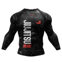 ราคา Jitsu Rashguard Kaus MMA กางเกงสำหรับผู้ชาย4ชิ้น เซ็ตใหม่ Grappling Bjj Bjj มวยกางเกงขาสั้นออกกำลังกายผื่นชุดออกกำลังกาย (20887638773)