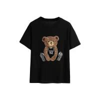 ราคา Fashion set women 2022 new Korean version of all matching thin round neck top bear plaid skirt two piece set (20978185351)