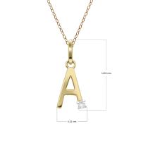 ราคา Gemondo จี้ทองคำแท้ 9 กะรัต 9K ตัวอักษร A B C D E F H J K M N O P R S T V W Y Z ประดับเพชรแท้ หรือ พลอยแท้ จี้ทองคำ จี้ทองแท้ จี้พลอย จี้พลอยแท้ จี้เพชรแท้ (12419385621)