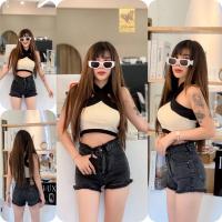 ราคา กางเกงยีนส์สั้นเอวสูงงานป้ายBBดีเทลเอวรุ่ยขารุ่ยเนื้อผ้ายืดนิ่มเก็บทรงสวยใส่เข้ารูป (20129402320)