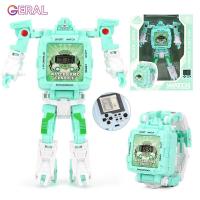 ราคา Geral นาฬิกาเด็กผู้ชายและเด็กผู้หญิงนาฬิกาหุ่นยนต์แปลงร่างได้สำหรับเด็กอนุบาลนาฬิกาหุ่นยนต์แปลงร่างได้นาฬิกาเด็กผู้ชายและเด็กผู้หญิงของเล่นเท่ๆของขวัญวันเกิดนาฬิกาเกมเปลี่ยนรูปได้ (13190018519)