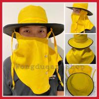 ราคา หมวกคลุมหน้าปีกกว้างกลมกระดุม หมวกคลุมหน้ากันแดด กันuv หมวกตกปลา หมวกทำไร่ทำนา หมวกเกษตร หมวกกันแดด หมวกทำสวน หมวกคนงาน (9351626333)