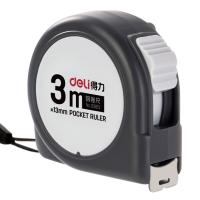 ราคา ตลับเมตร ตลับเมตรหุ้มยาง ตลับเมตรพกพา ยี่ห้อ Deli สีขาวและสีดำ ความยาว 3 เมตร และ 5 เมตร จำนวน 1 อัน ตลับเมตรสำหรับวัดระยะ ขนาดเล็ก พกพาสะดวก แข็งแรง ทนทาน มีกันกระแทก ใช้งานมือเดียวได้ รับประกันสินค้