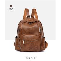 ราคา PU นิ่มกระเป๋าผู้หญิงกันน้ำความจุขนาดใหญ่ลำลองกระเป๋าสะพายหลังหนังแท้กระเป๋าเดินทางน้ำหนักเบากันขโมย (20128535415)