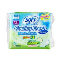 ราคา SOFY Cooling Fresh Natural ผ้าอนามัย สารสกัดจากแตงกวา มีปีก 23 ซม (17770720373)