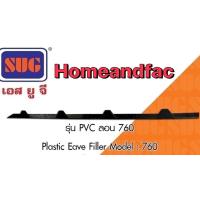 ราคา แผ่นปิดเชิงชาย เชิงชาย เมทัลชีท แผ่นปิดเชิงชายหลังคา เมททัลชีท PVC สีดำ แผ่นปิดกันนก ทรงฉาก 760 ราคาต่อ 20 แผ่น METALSHEET แผ่นเชิงชาย ลอนต่ำ (2094820988)