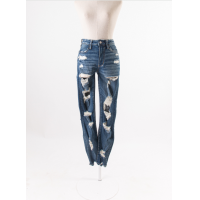 ราคา American Eagle กางเกงยีนส์ขายาวผ้ายืด ดีไซน์ขาด กระเป๋าสอดได้ ของใหม่มีป้าย ป้ายแบรนด์ระบุไซส์ EU 36 Preloved (20728197729)