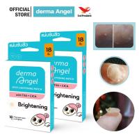ราคา 2 กล่อง ลดเลือนรอยสิว 2 เท่า แผ่น แปะ สิว สูตร Spot Lightening 18 ชิ้น derma Angel Spot Lightening Patch (20518620153)