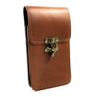 ราคา Chinatown Leather กระเป๋าหนังวัวแท้ร้อยเข็มขัดฝาตั้งใส่มือถือiPhone6 7พลัส (2686638537)