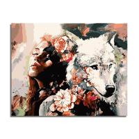 ราคา CaiHuiSi Diy Paint By Numbers 40 50cm ระบายสีตามเลข ภาพระบายสีตามตัวเลข ผ้าใบ Starry Girl Unframed สีโดยตัวเลขบนผ้าใบ Home Wall Decor Painting By Numbers (10037080858)
